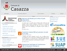 Tablet Screenshot of comune.casazza.bg.it